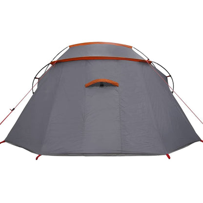 Tunneltent met dak Grijs en Oranje 328 x 228 x 115 cm
