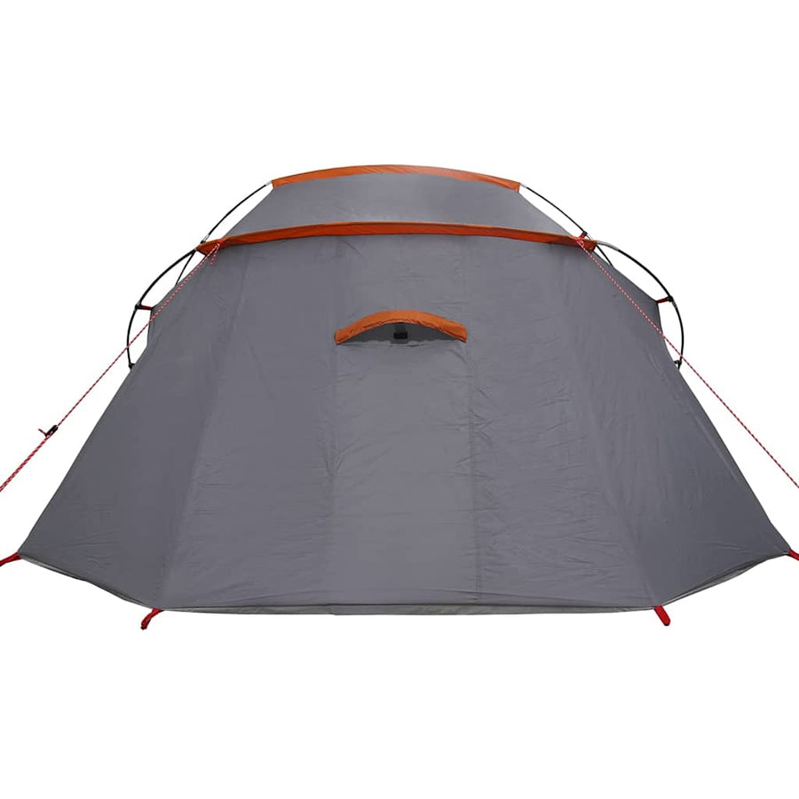 Tunneltent met dak Grijs en Oranje 328 x 228 x 115 cm