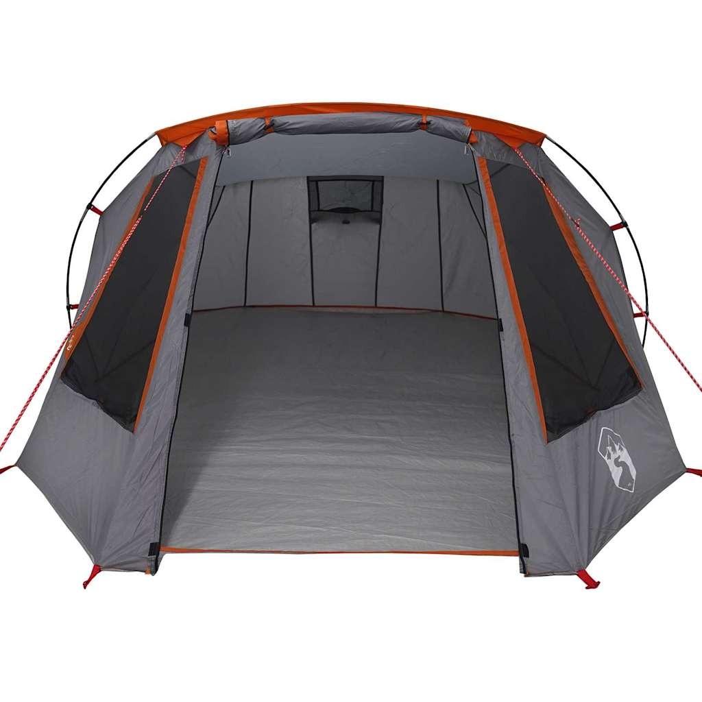 Tunneltent met dak Grijs en Oranje 328 x 228 x 115 cm