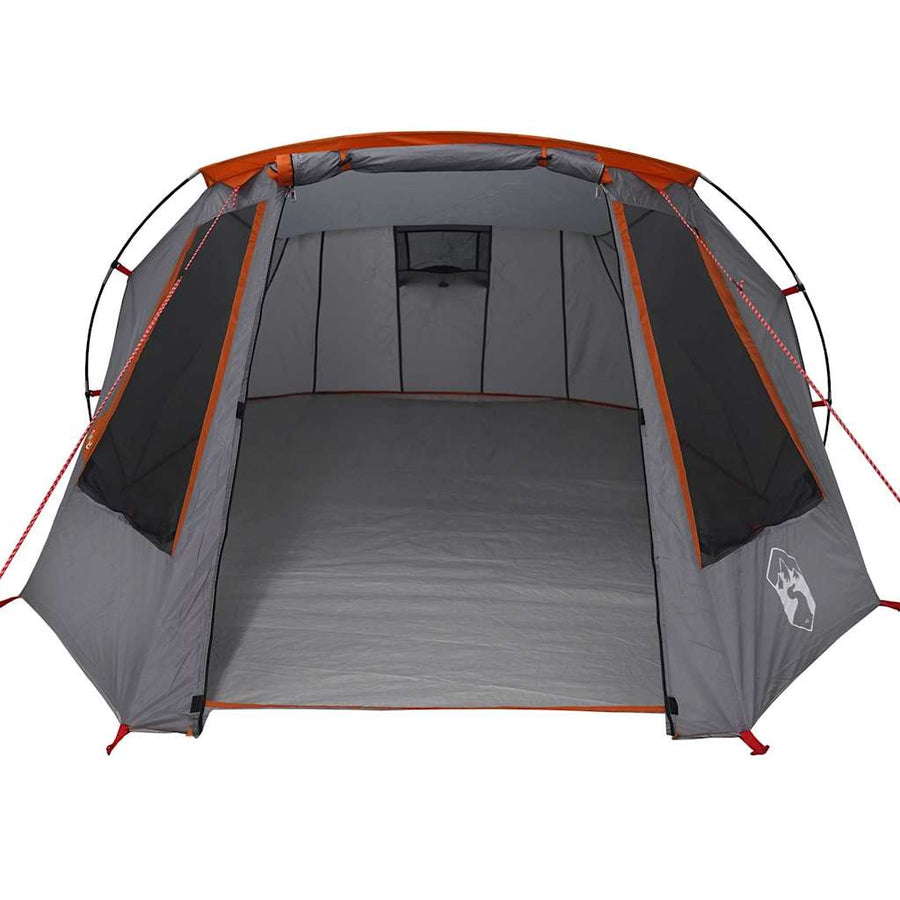 Tunneltent met dak Grijs en Oranje 328 x 228 x 115 cm