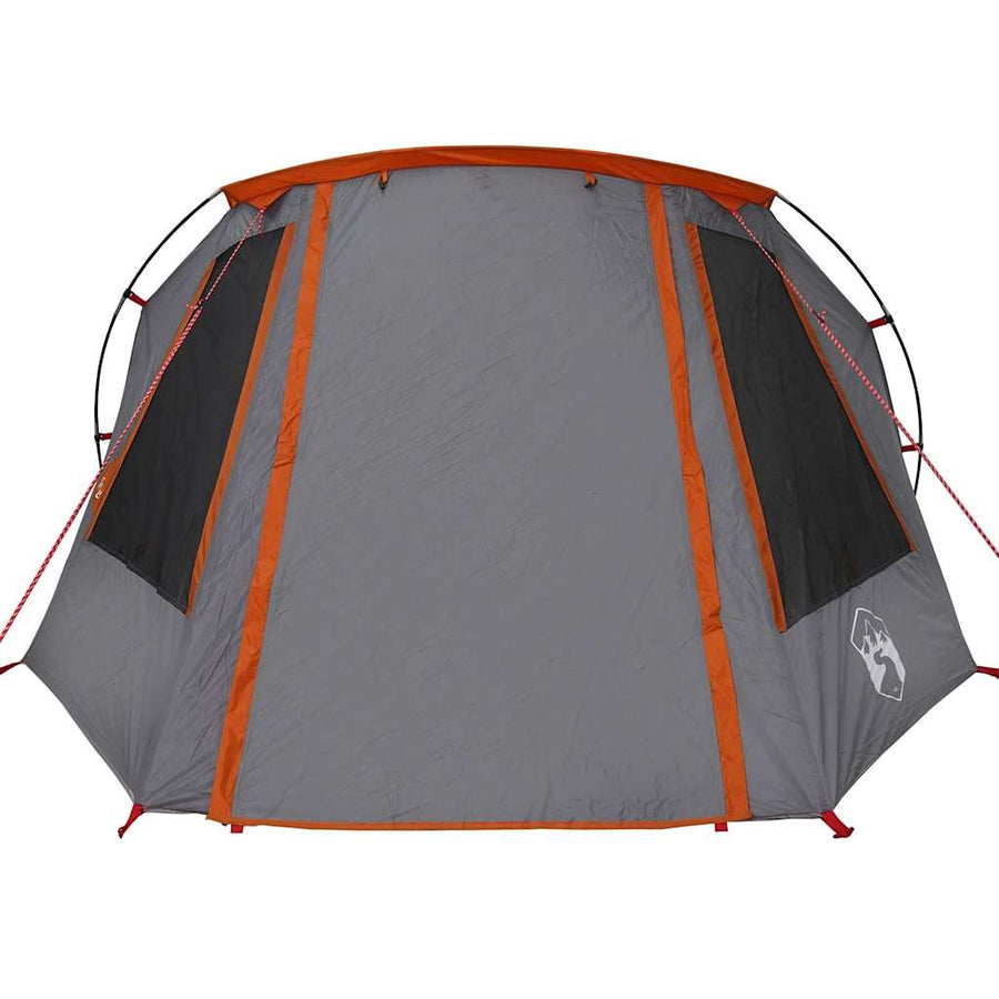 Tunneltent met dak Grijs en Oranje 328 x 228 x 115 cm