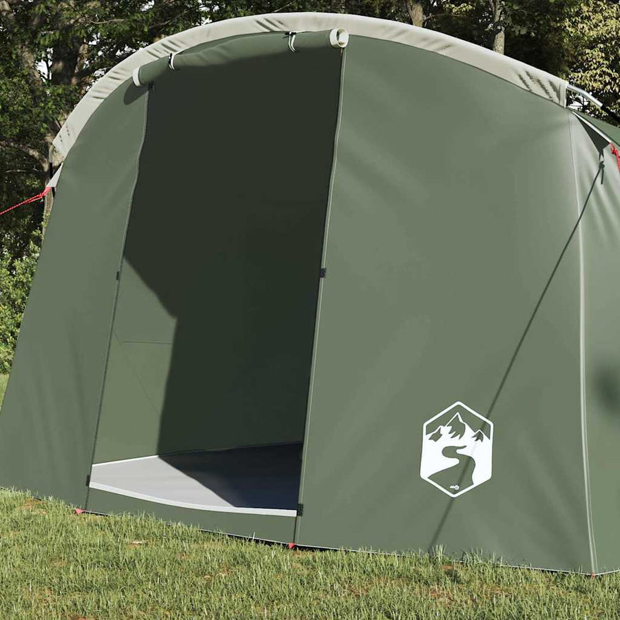 Tunneltent met dak met opslag Groen en Wit 318 x 275 x 140 cm