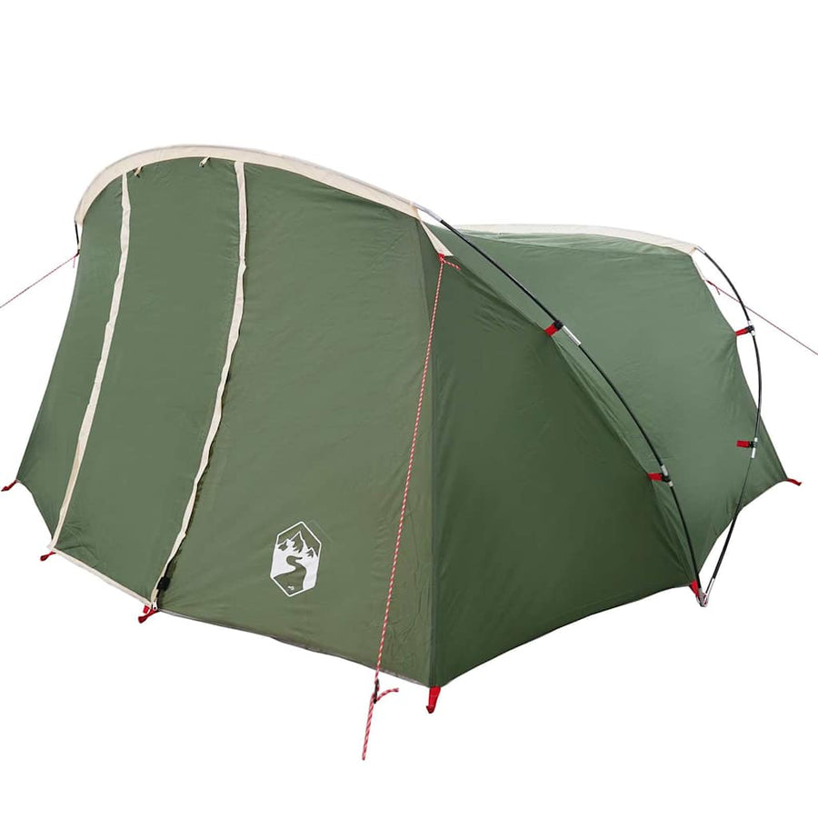 Tunneltent met dak met opslag Groen en Wit 318 x 275 x 140 cm