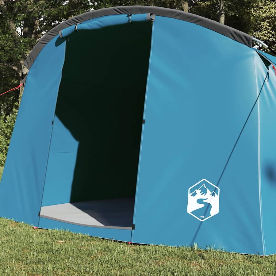 Tunneltent met dak met opslag Blauw en Grijs 318 x 275 x 140 cm