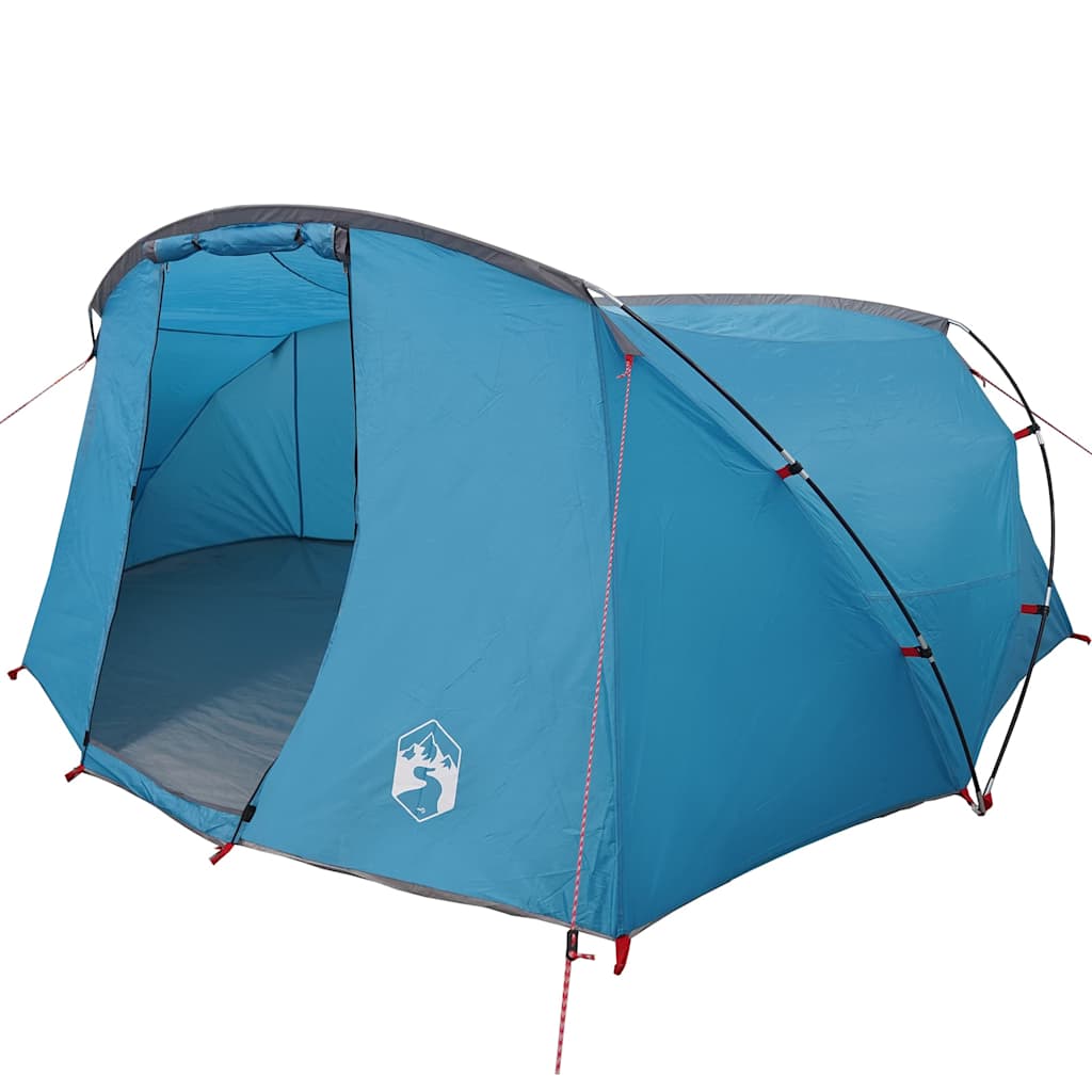 Tunneltent met dak met opslag Blauw en Grijs 318 x 275 x 140 cm
