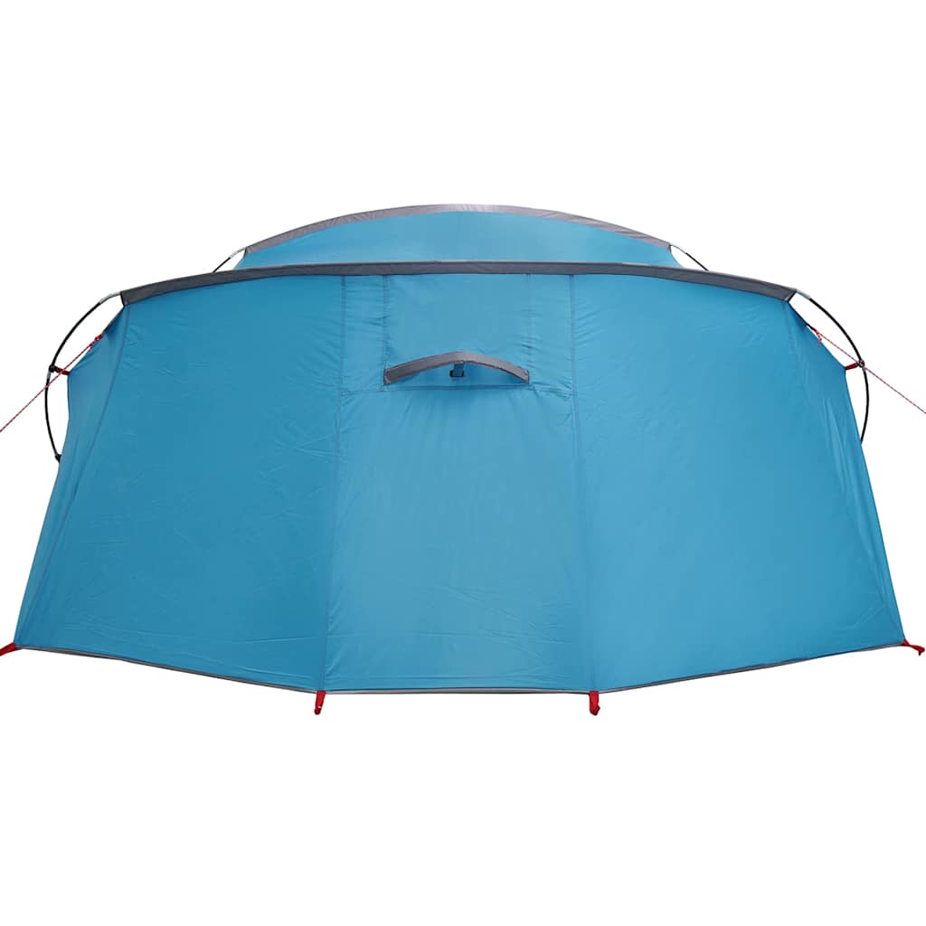 Tunneltent met dak met opslag Blauw en Grijs 318 x 275 x 140 cm
