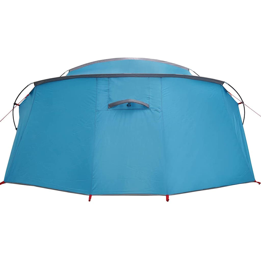 Tunneltent met dak met opslag Blauw en Grijs 318 x 275 x 140 cm