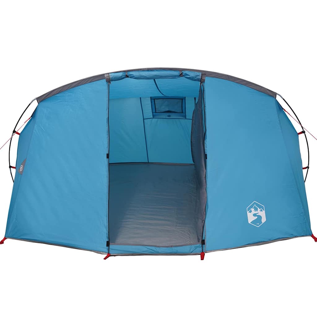 Tunneltent met dak met opslag Blauw en Grijs 318 x 275 x 140 cm