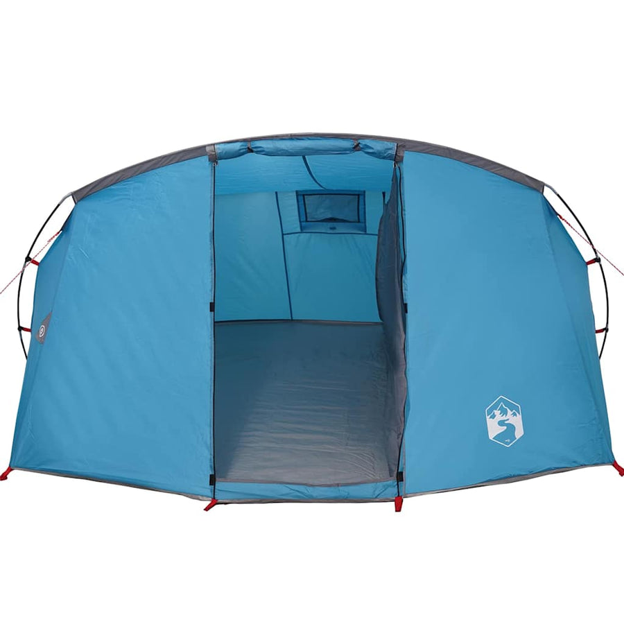 Tunneltent met dak met opslag Blauw en Grijs 318 x 275 x 140 cm