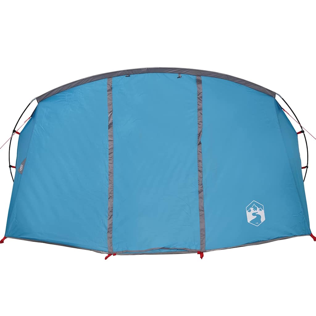 Tunneltent met dak met opslag Blauw en Grijs 318 x 275 x 140 cm