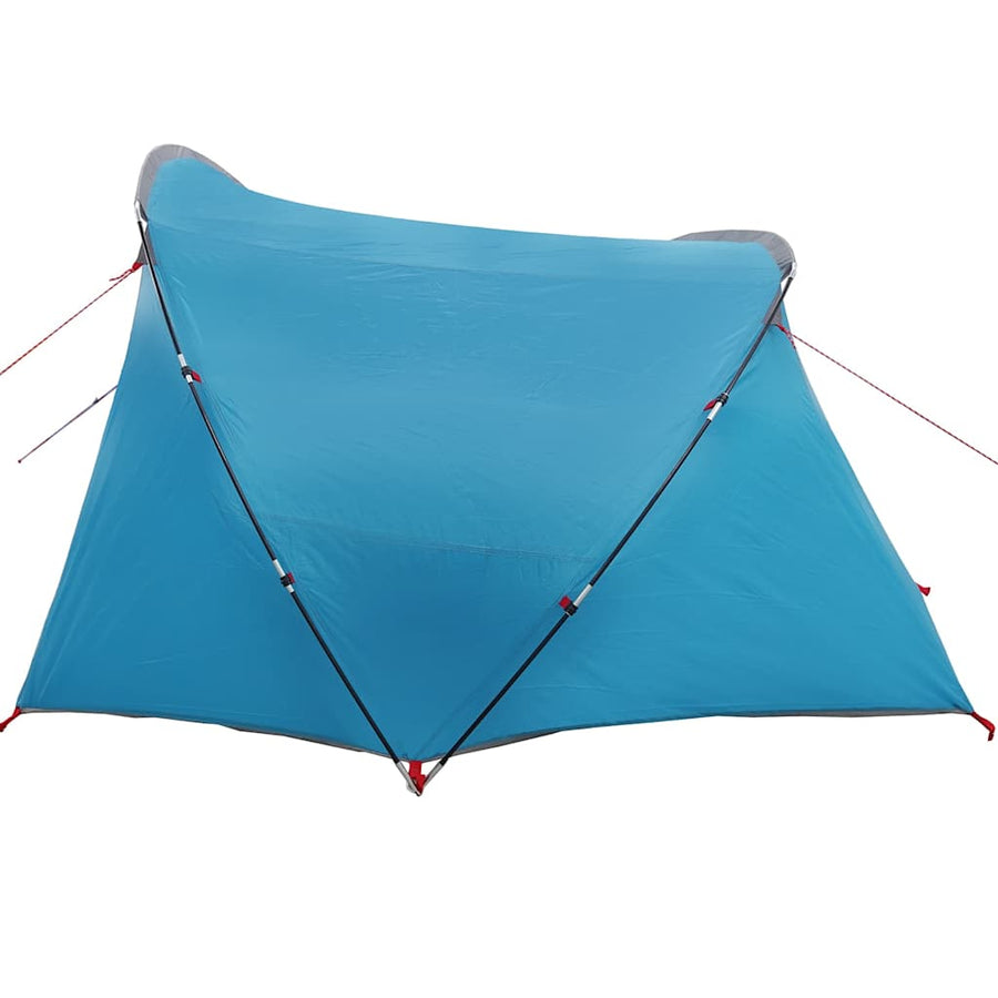 Tunneltent met dak met opslag Blauw en Grijs 318 x 275 x 140 cm