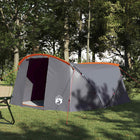 Tunneltent 4-persoons grijs oranje 318x275x140 cm