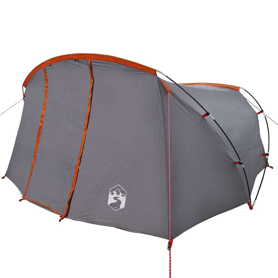 Tunneltent met dak Grijs en Oranje 318 x 275 x 140 cm