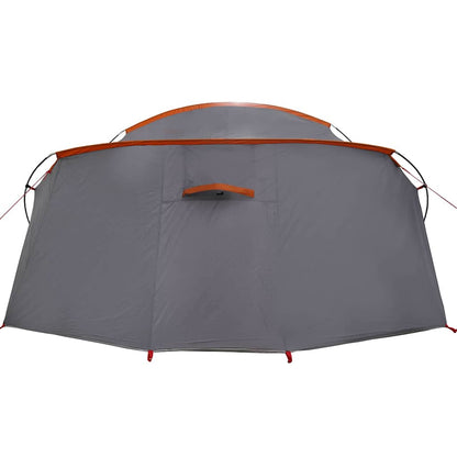 Tunneltent met dak Grijs en Oranje 318 x 275 x 140 cm