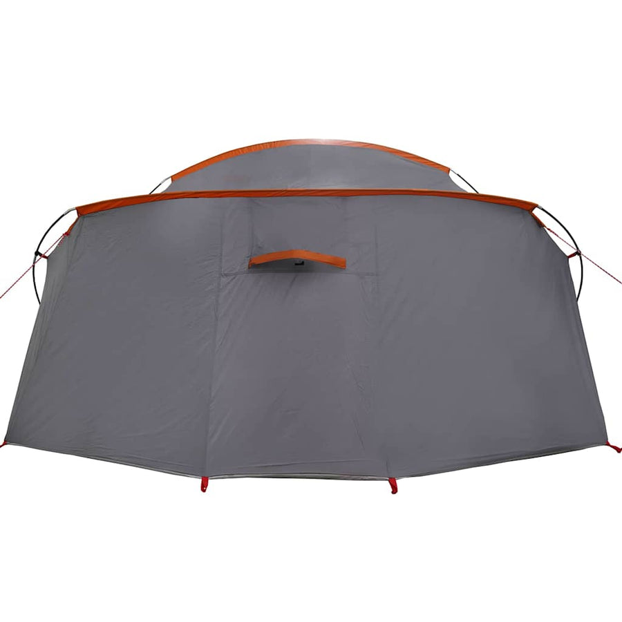 Tunneltent met dak Grijs en Oranje 318 x 275 x 140 cm