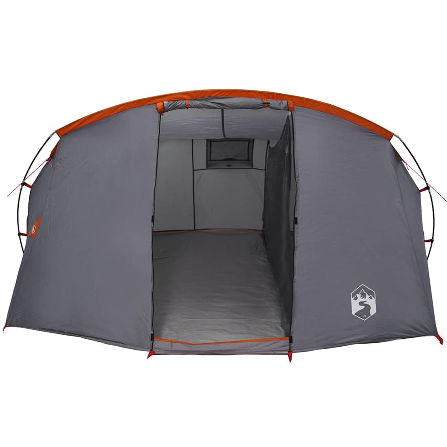 Tunneltent met dak Grijs en Oranje 318 x 275 x 140 cm
