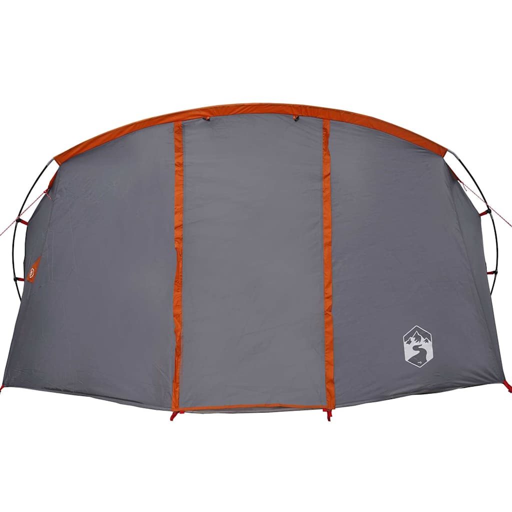 Tunneltent met dak Grijs en Oranje 318 x 275 x 140 cm