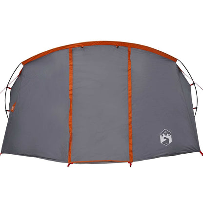 Tunneltent met dak Grijs en Oranje 318 x 275 x 140 cm