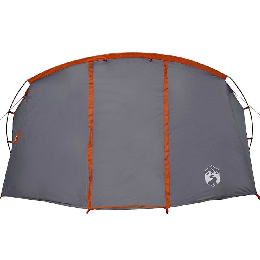 Tunneltent met dak Grijs en Oranje 318 x 275 x 140 cm