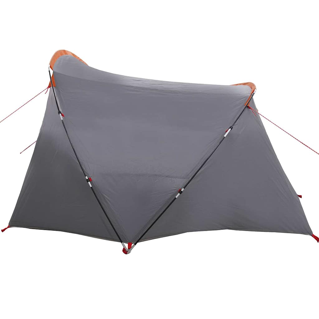 Tunneltent met dak Grijs en Oranje 318 x 275 x 140 cm