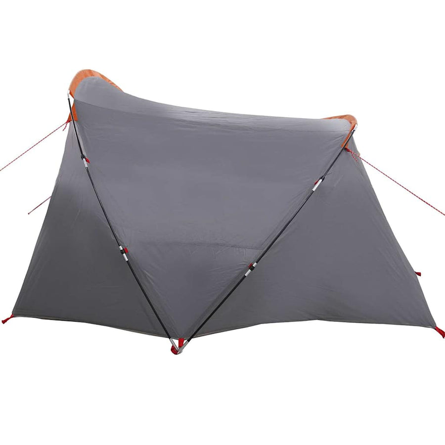 Tunneltent met dak Grijs en Oranje 318 x 275 x 140 cm