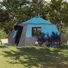 Cabin tent 12 personen 500x500x294 cm blauw grijs