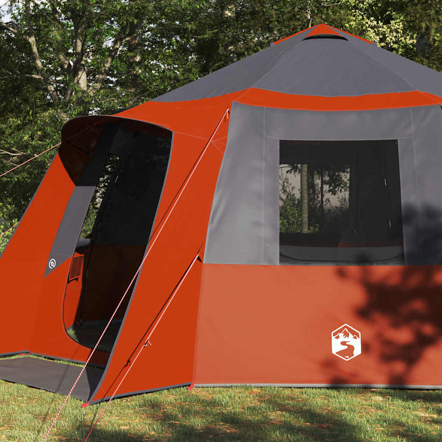 Huisje Tent met dak Grijs en Oranje 500 x 500 x 294 cm
