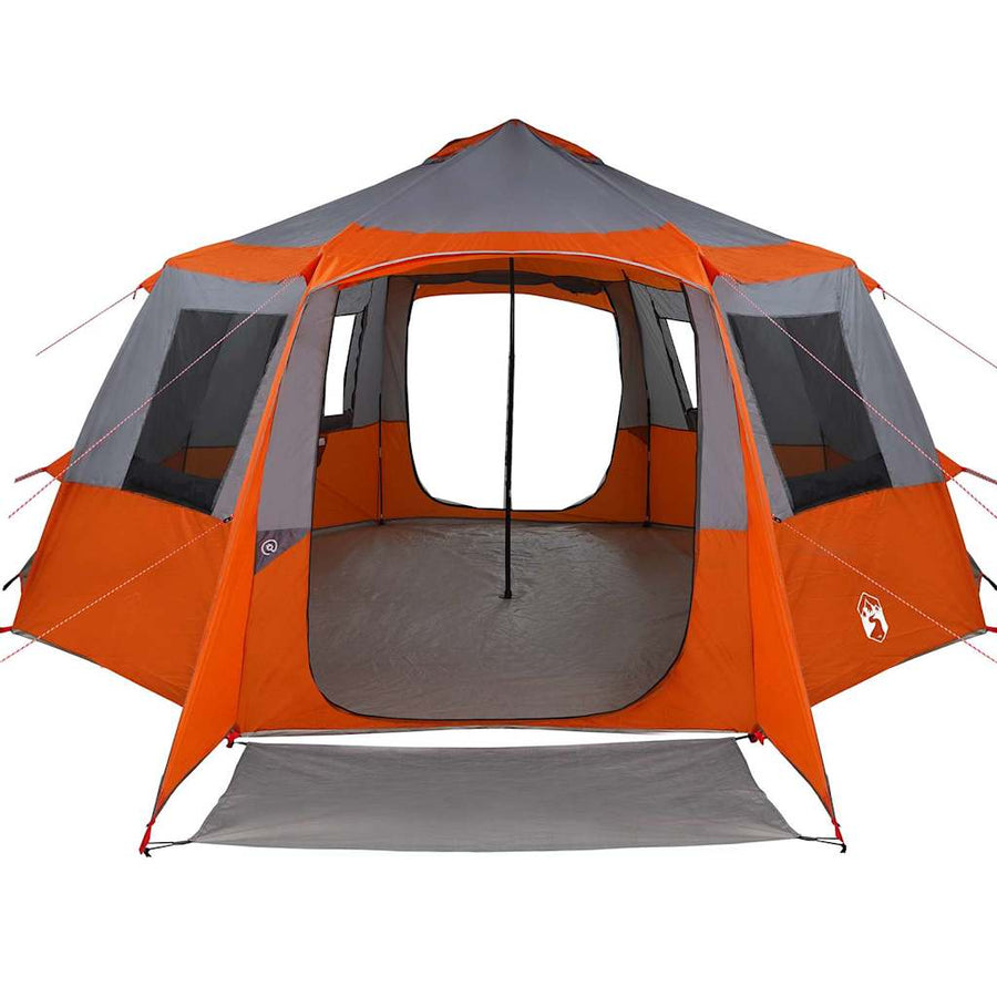 Huisje Tent met dak Grijs en Oranje 500 x 500 x 294 cm