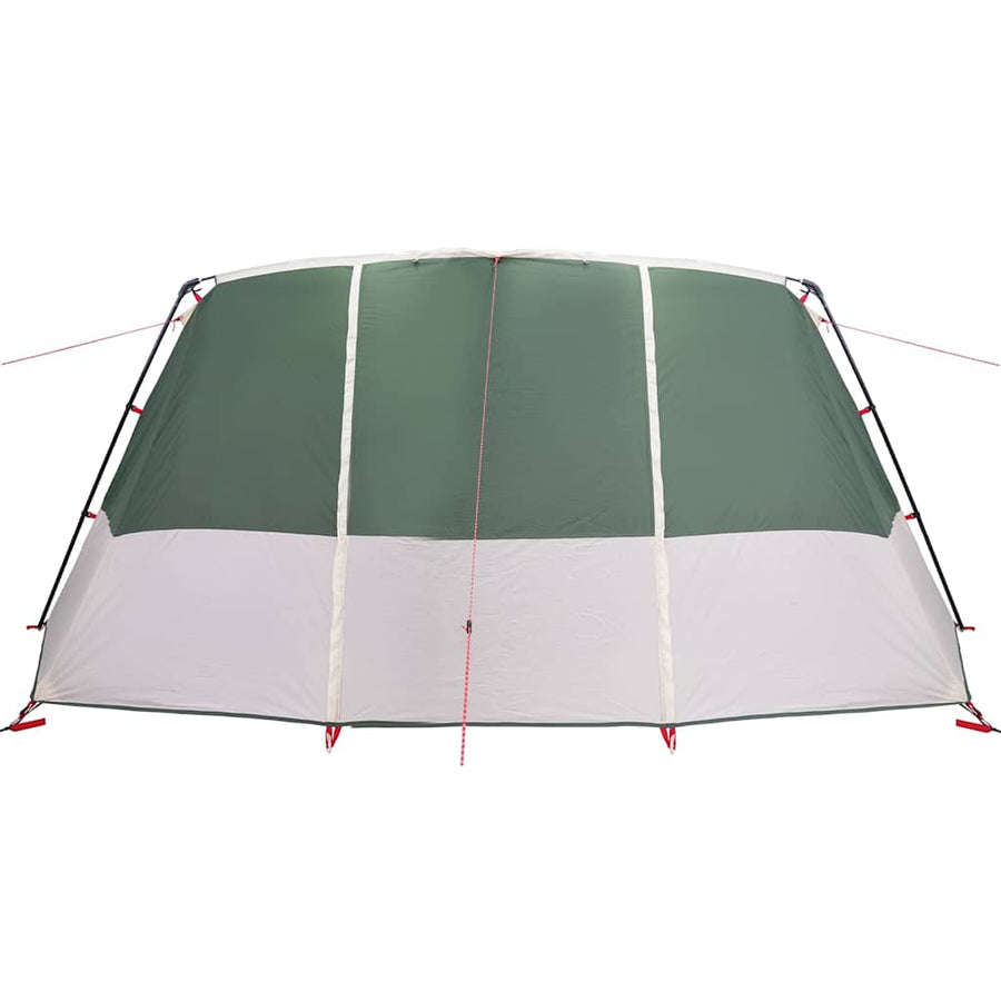 Gezinstent met dak met opslag Groen en Wit 760 x 645 x 230 cm