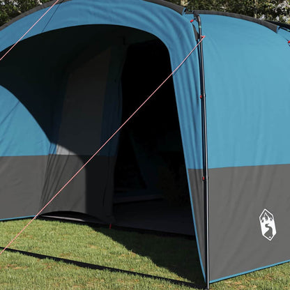 Gezinstent met dak met opslag Blauw en Grijs 760 x 645 x 230 cm