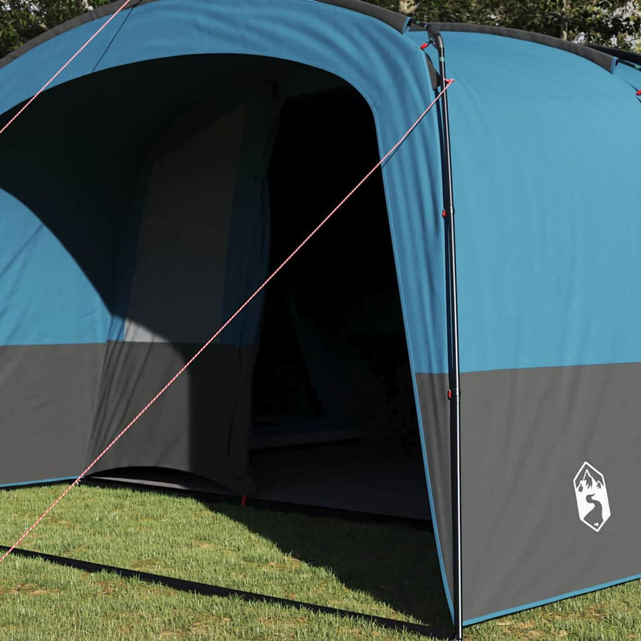 Gezinstent met dak met opslag Blauw en Grijs 760 x 645 x 230 cm