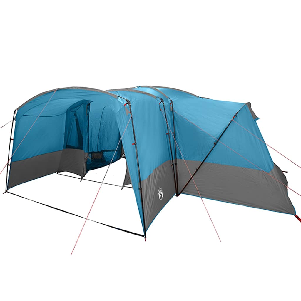 Gezinstent met dak met opslag Blauw en Grijs 760 x 645 x 230 cm