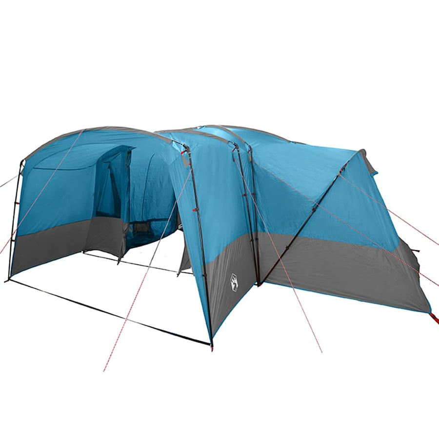 Gezinstent met dak met opslag Blauw en Grijs 760 x 645 x 230 cm