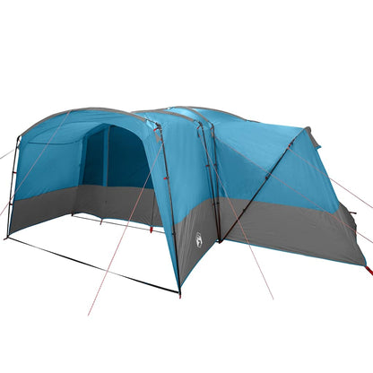 Gezinstent met dak met opslag Blauw en Grijs 760 x 645 x 230 cm