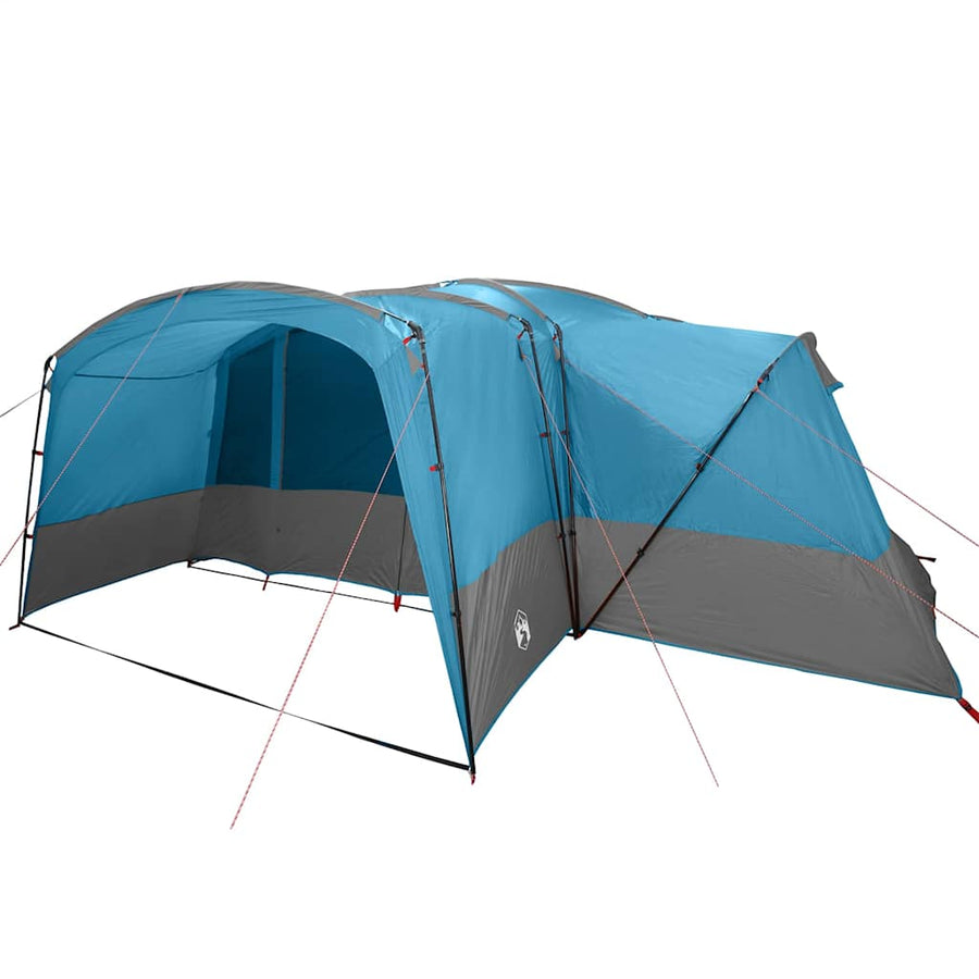 Gezinstent met dak met opslag Blauw en Grijs 760 x 645 x 230 cm