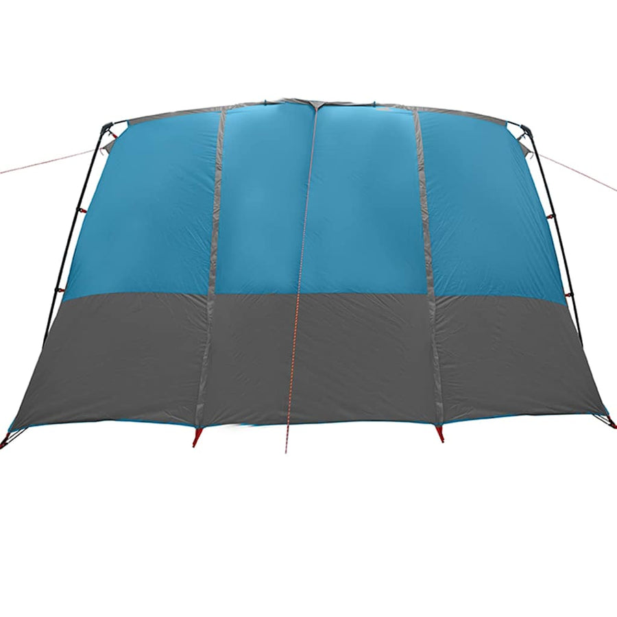 Gezinstent met dak met opslag Blauw en Grijs 760 x 645 x 230 cm