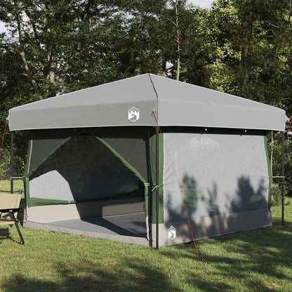 Binnentent met dak met opslag Groen en Grijs 300 x 300 x 250 cm