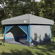 Binnentent met dak met opslag Blauw en Grijs 300 x 300 x 250 cm