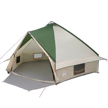 Teepee Tent met dak met opslag Groen en Wit 490 x 410 x 210 cm