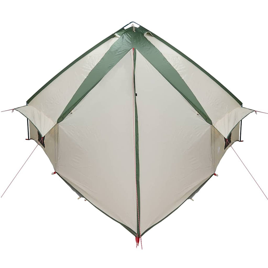 Teepee Tent met dak met opslag Groen en Wit 490 x 410 x 210 cm
