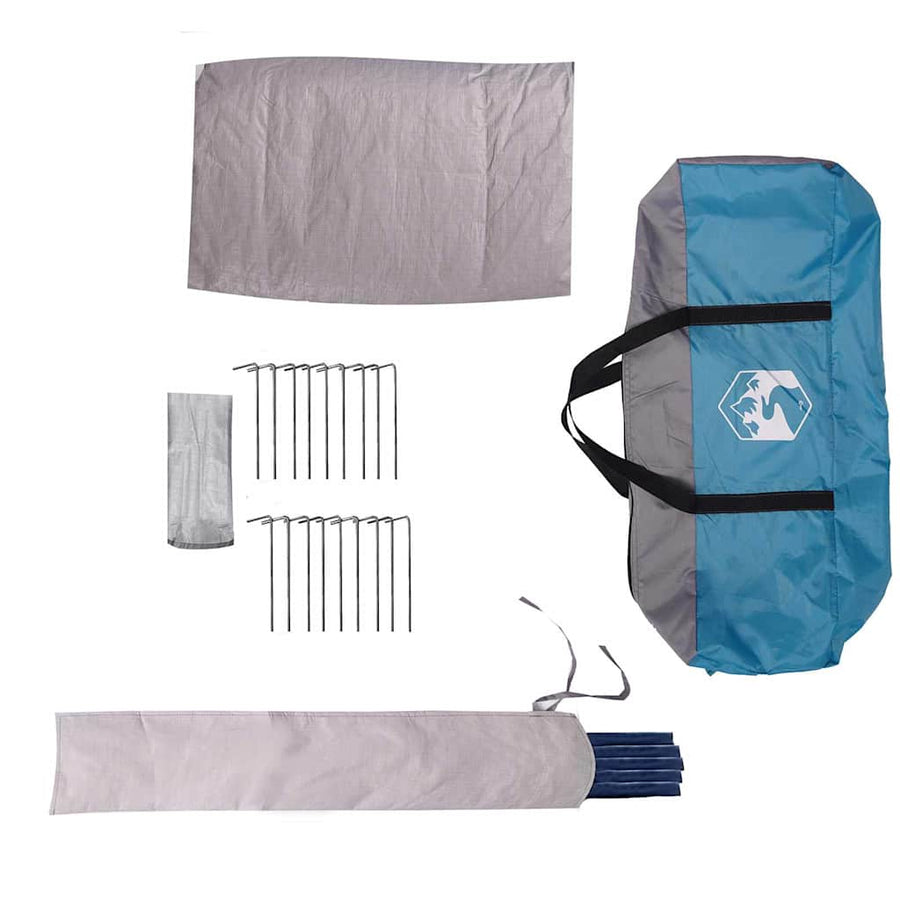 Teepee Tent met dak Blauw en Grijs 490 x 410 x 210 cm