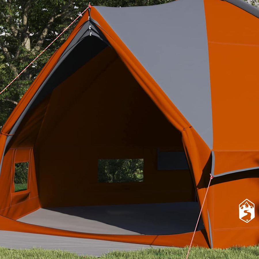 Teepee Tent met dak Grijs en Oranje 490 x 410 x 210 cm