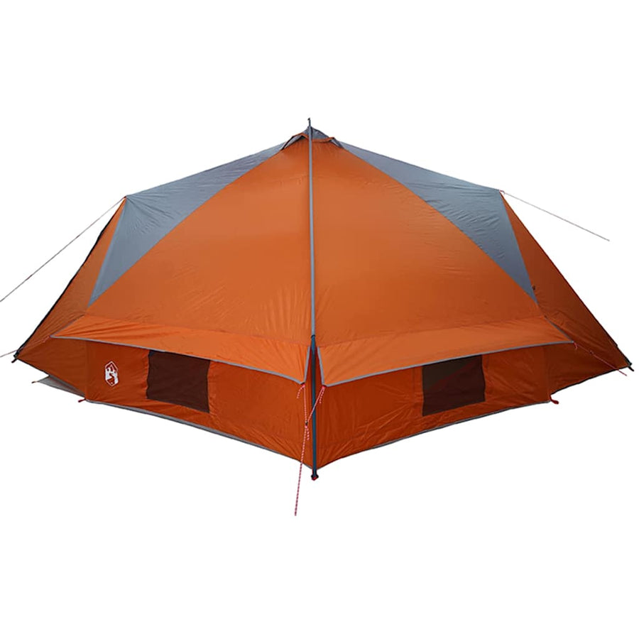 Teepee Tent met dak Grijs en Oranje 490 x 410 x 210 cm