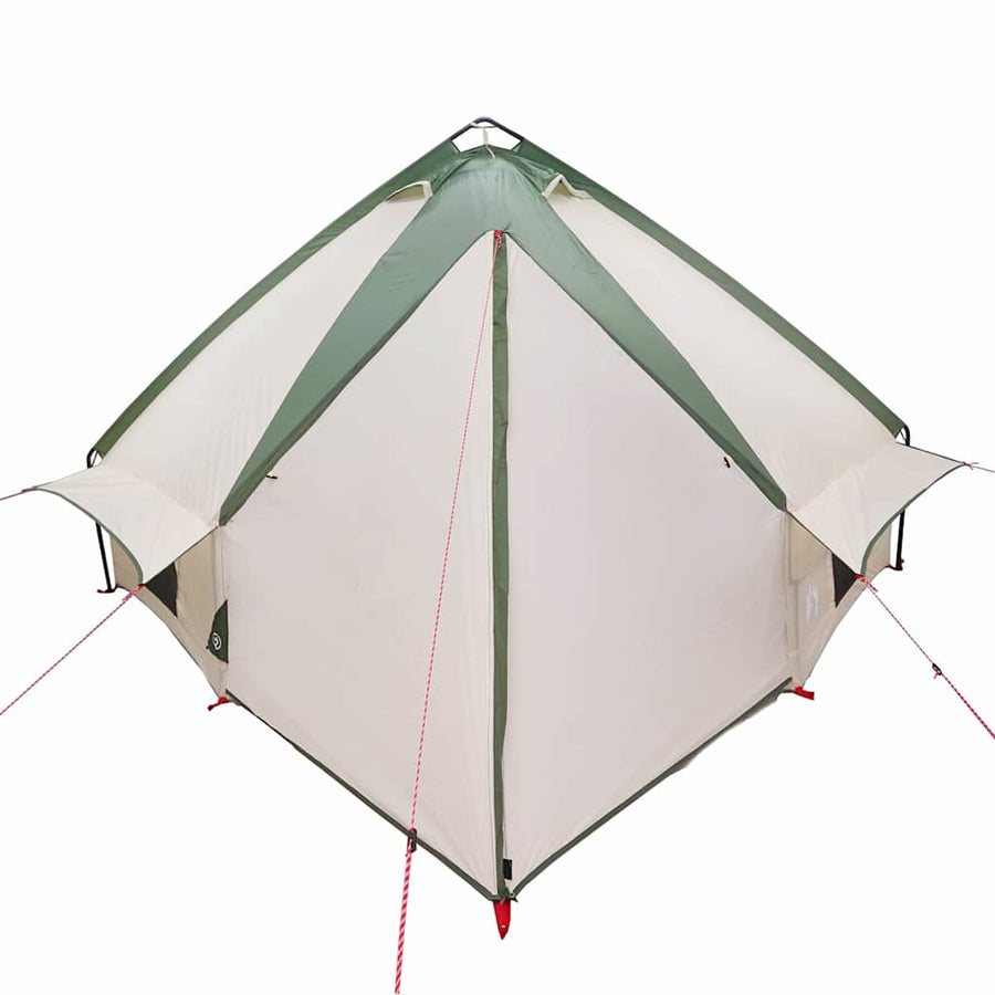 Teepee Tent met dak met opslag Groen en Wit 490 x 410 x 210 cm