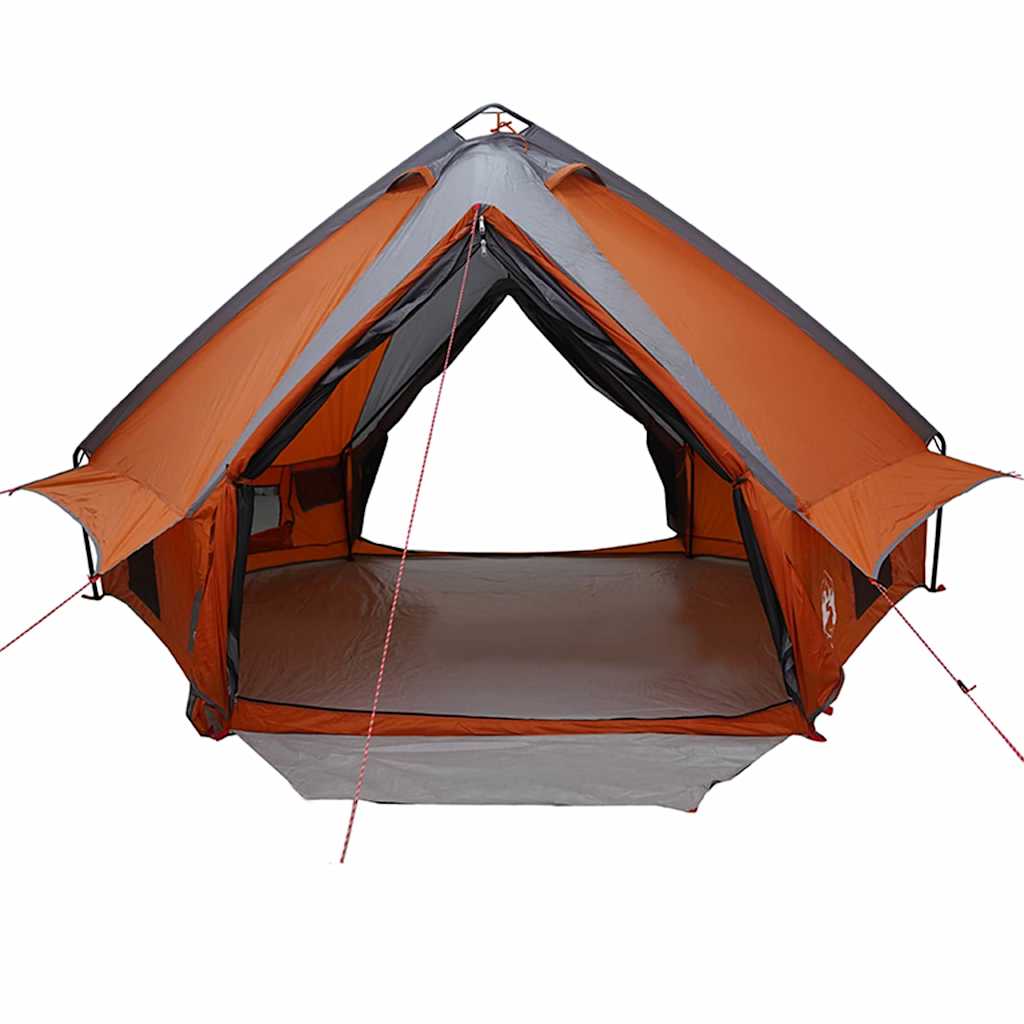 Teepee Tent met dak Grijs en Oranje 490 x 410 x 210 cm