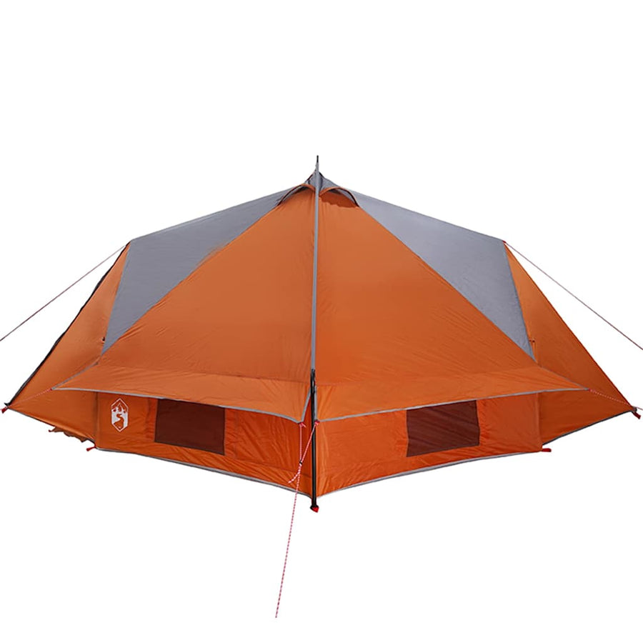 Teepee Tent met dak Grijs en Oranje 490 x 410 x 210 cm