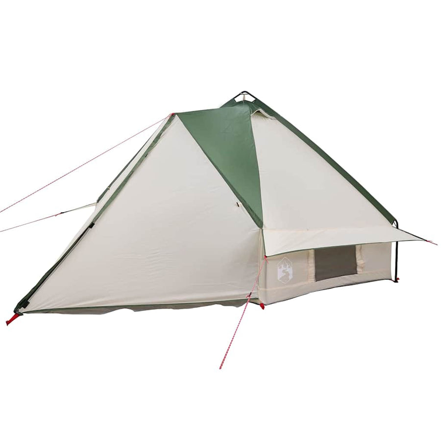 Teepee Tent met dak met opslag Groen en Wit 490 x 410 x 210 cm