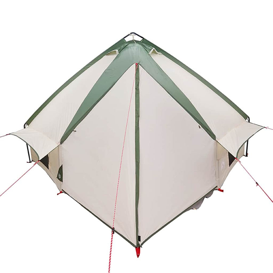 Teepee Tent met dak met opslag Groen en Wit 490 x 410 x 210 cm