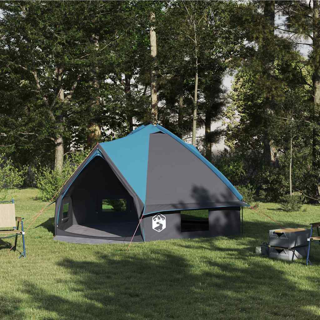 Teepee Tent met dak Blauw en Grijs 490 x 410 x 210 cm