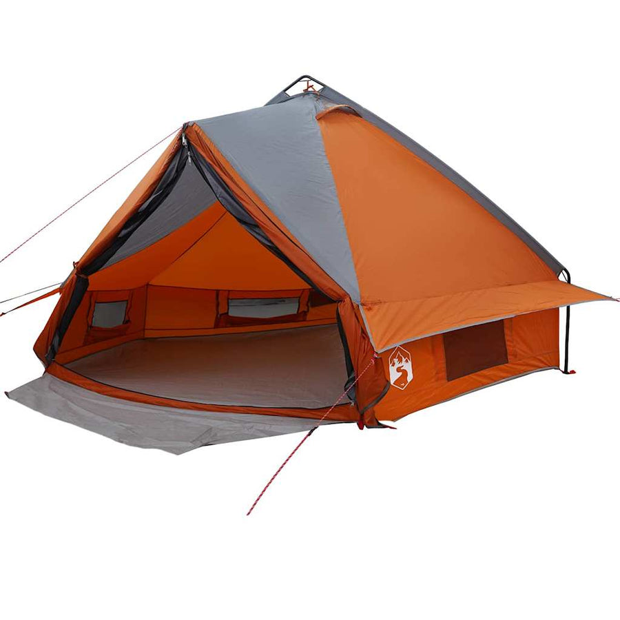 Teepee Tent met dak Grijs en Oranje 490 x 410 x 210 cm